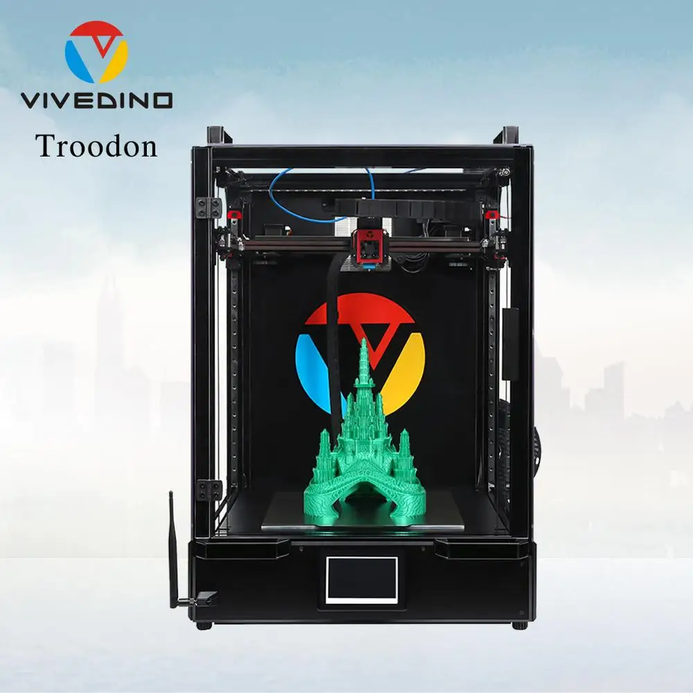Полностью закрытый Высокоточный 3D принтер VIVEDINO Troodon CoreXY с быстрой печатью|3D
