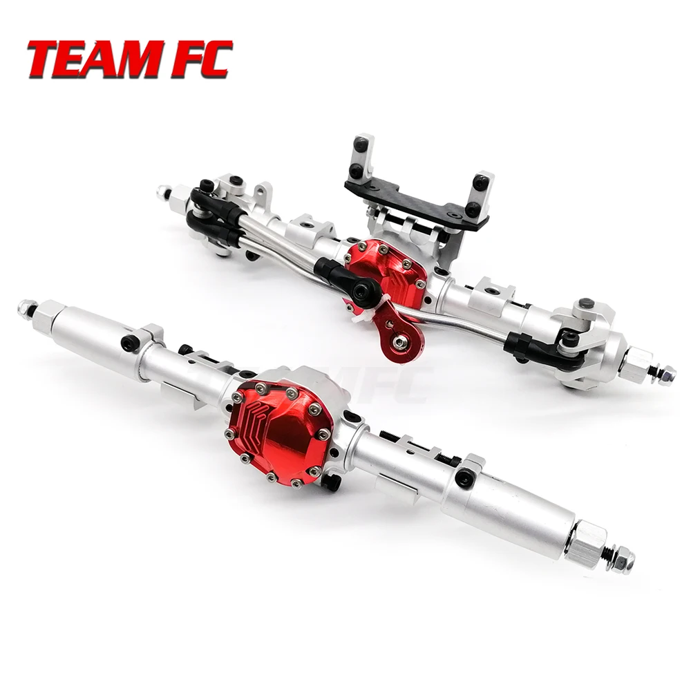 Литая Передняя и задняя прямая полная ось для 1/10 Axial SCX10 II 90046 90047 RC Гусеничный