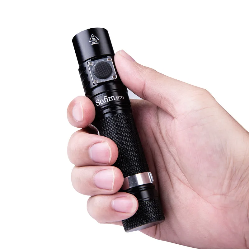 Новое поступление Sofirn SC31 XP-G3 4 режима USB Перезаряжаемый светодиодный фонарик 18650 тактический фонарик EDC лампа с индикатором питания