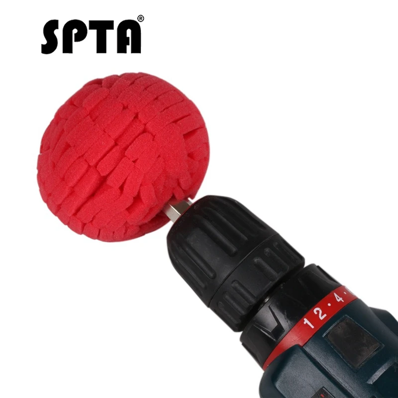 SPTA 3 дюйма 4 дюйма полировка губка мяч автомобильное колесо и обод Полировка пены мяч полировка полировальная площадка для электрической дрели или полировщика