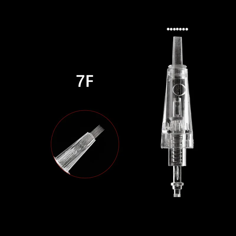 Dr. Ручка Дерма роторная машина микро игла 9 pin/12 pin/36 pin/нано картридж Замена для Дерма Ручка микро иглы татуировки - Габаритные размеры: 7F