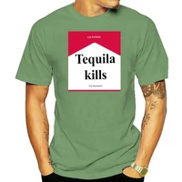 tequila kills t shirt short sleeve black for men women large size tee shirt