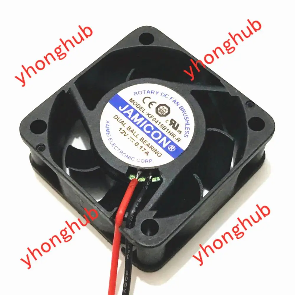 Jamicon KF0415B1HR R DC 12V 0.17A 40x40x15 мм 2 провод Сервер вентилятор охлаждения|Кулеры и системы