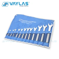 vaylas 12pcs set metric matte combination wrench fixed ratcheting and open end spanner repair hand tools 622mm