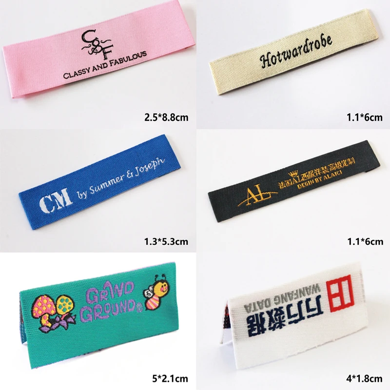 Высококачественная компьютерная вышивка|woven labels|clothing woven labelswoven clothing labels |