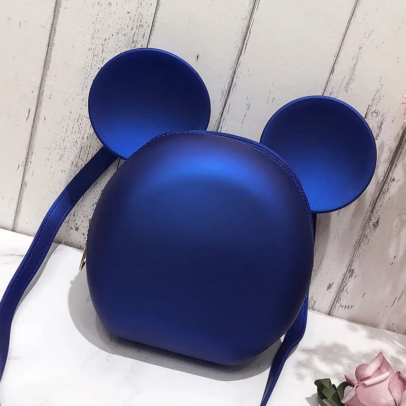 2019 женские сумки-мессенджеры с Микки Маусом зеленые модные сумочки из ПВХ в стиле