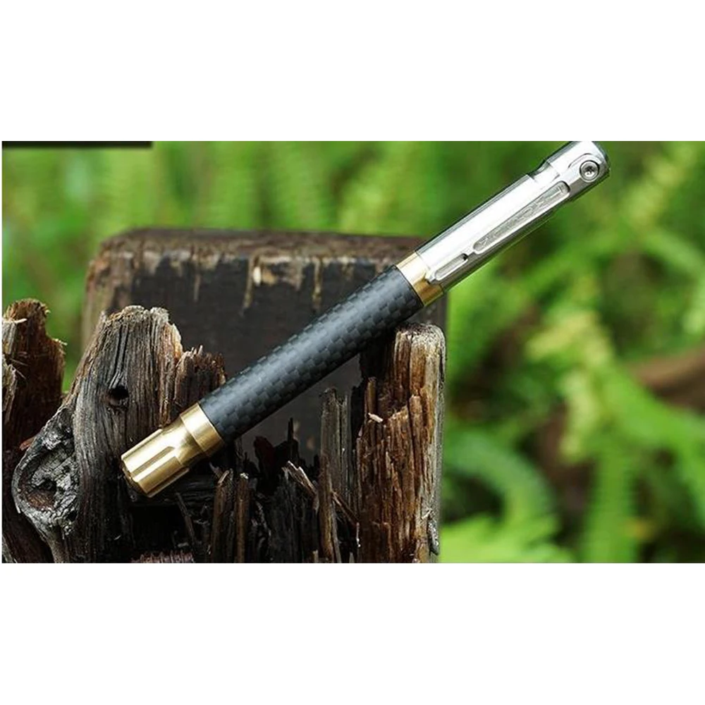 Роскошная ручка из углеродного волокна с зажимом титанового сплава