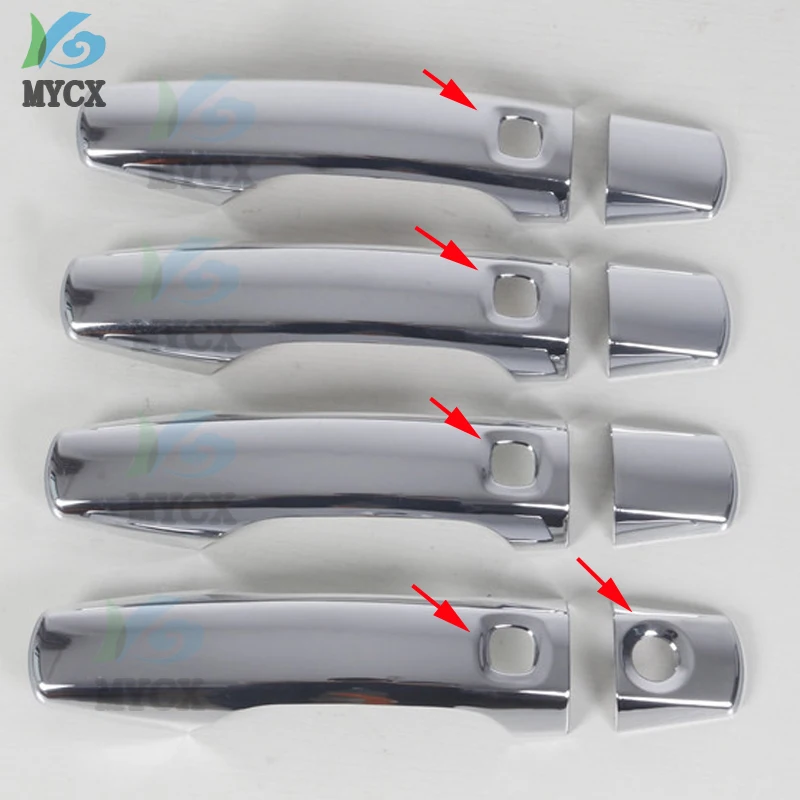 High Quality Gift Auto ABS Chromed Door Handle Cover Trim Car Exteriors accessories For Toyota Land Cruiser 200 LC200 2008-2014