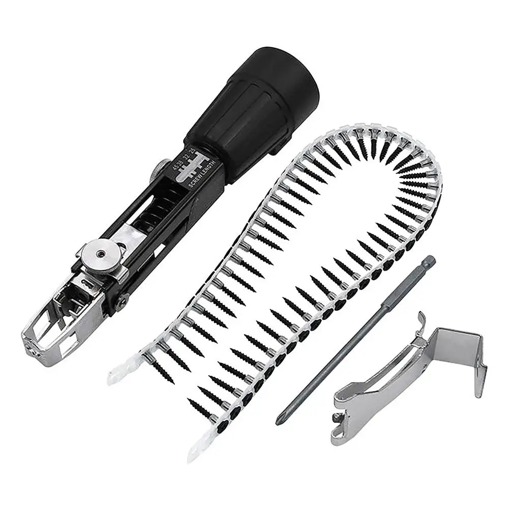 Automatische Kette Nail Gun Adapter Schraube Gun für Elektrische Bohrer Holzbearbeitung Werkzeug Cordless Bohrmaschine Befestigung Set