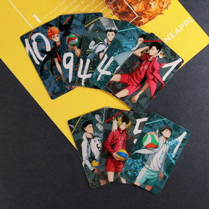 1 шт Аниме Haikyuu! Фигурки наклейки для карт IC детских игрушек украшения банковских |