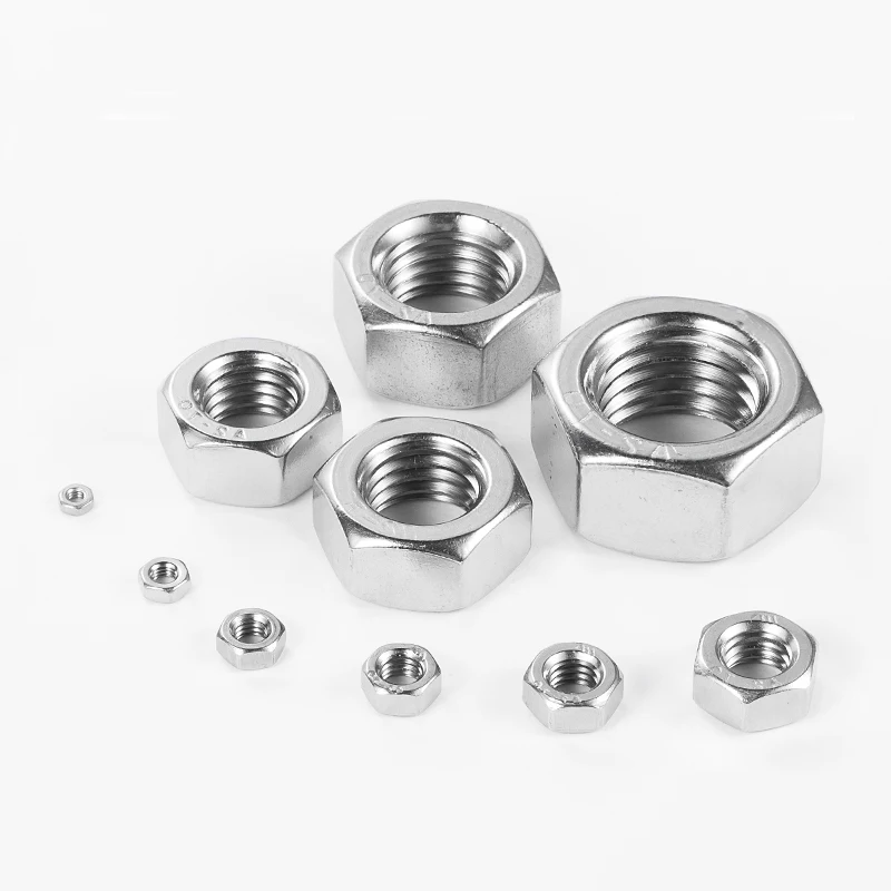 Wkooa 5/16-24 UNF Резьбовые гайки Серебряные машинные винты Шестигранные