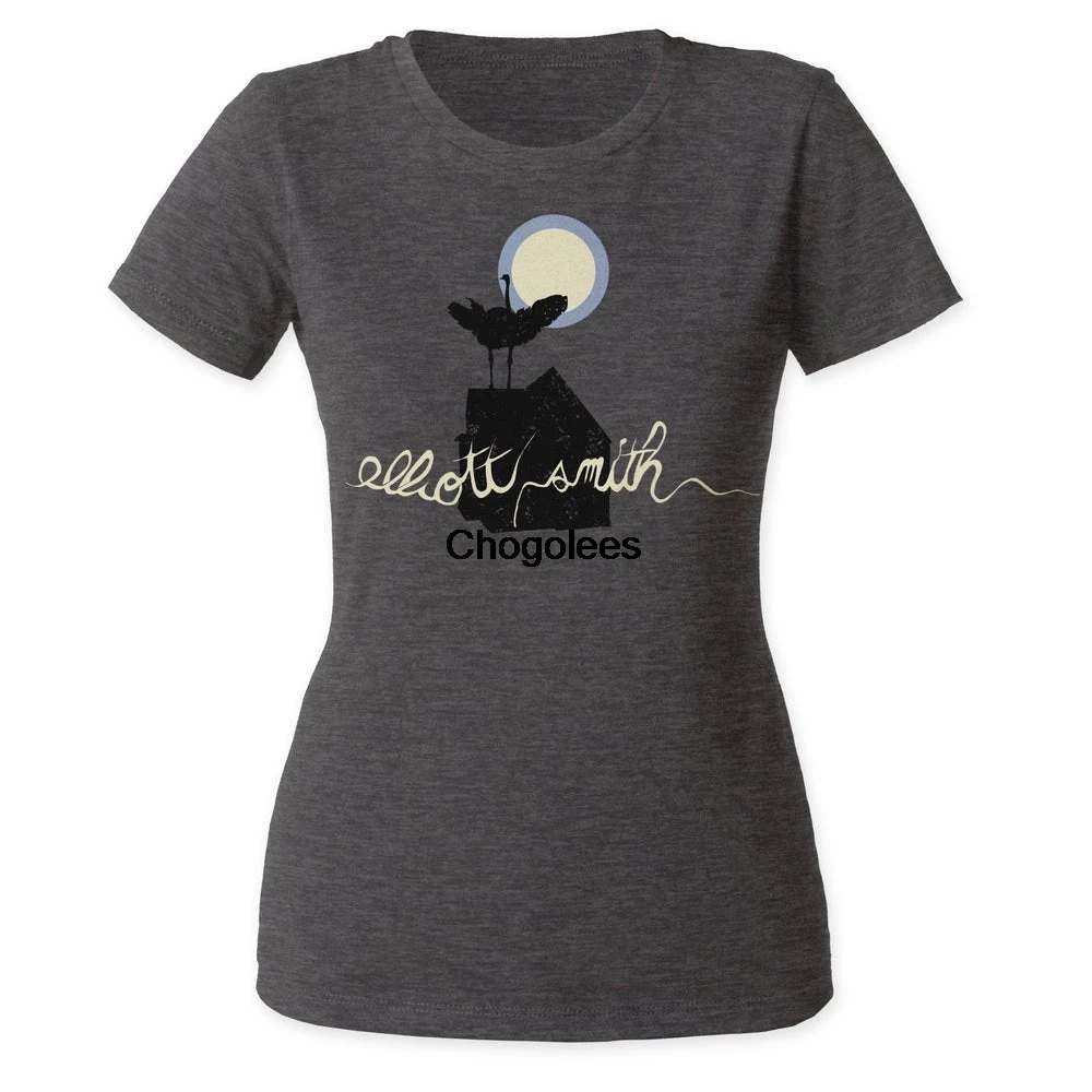 Эллиот Смит из подвала на горе Мягкая футболка 301 для подростков (ESWC01) древесный