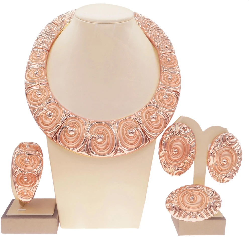 

Yuliali New Silver Big Collars Pendant Style Jewelry Set Factory Latest Fashion Wedding Gift For Bridal Women's Jewellery Sets