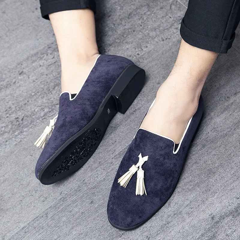 

Туфли мужские кожаные для отдыха, повседневные Модные итальянские лоферы, роскошная дышащая обувь, весна