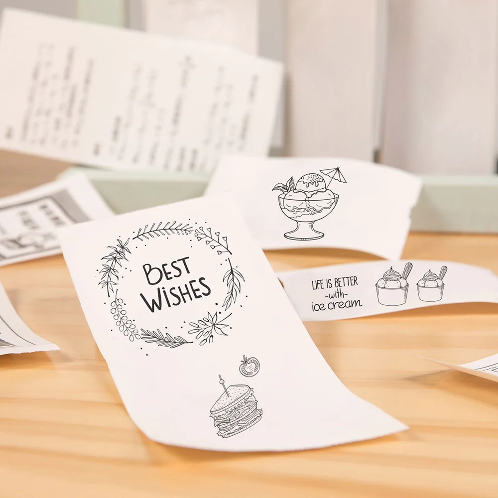 

3 PCS New Thermal Receipt Paper Roll 57x30mm (2.17x1.18in) Bill Ticket Printer Paper for Cash Register POS Receipt Printer