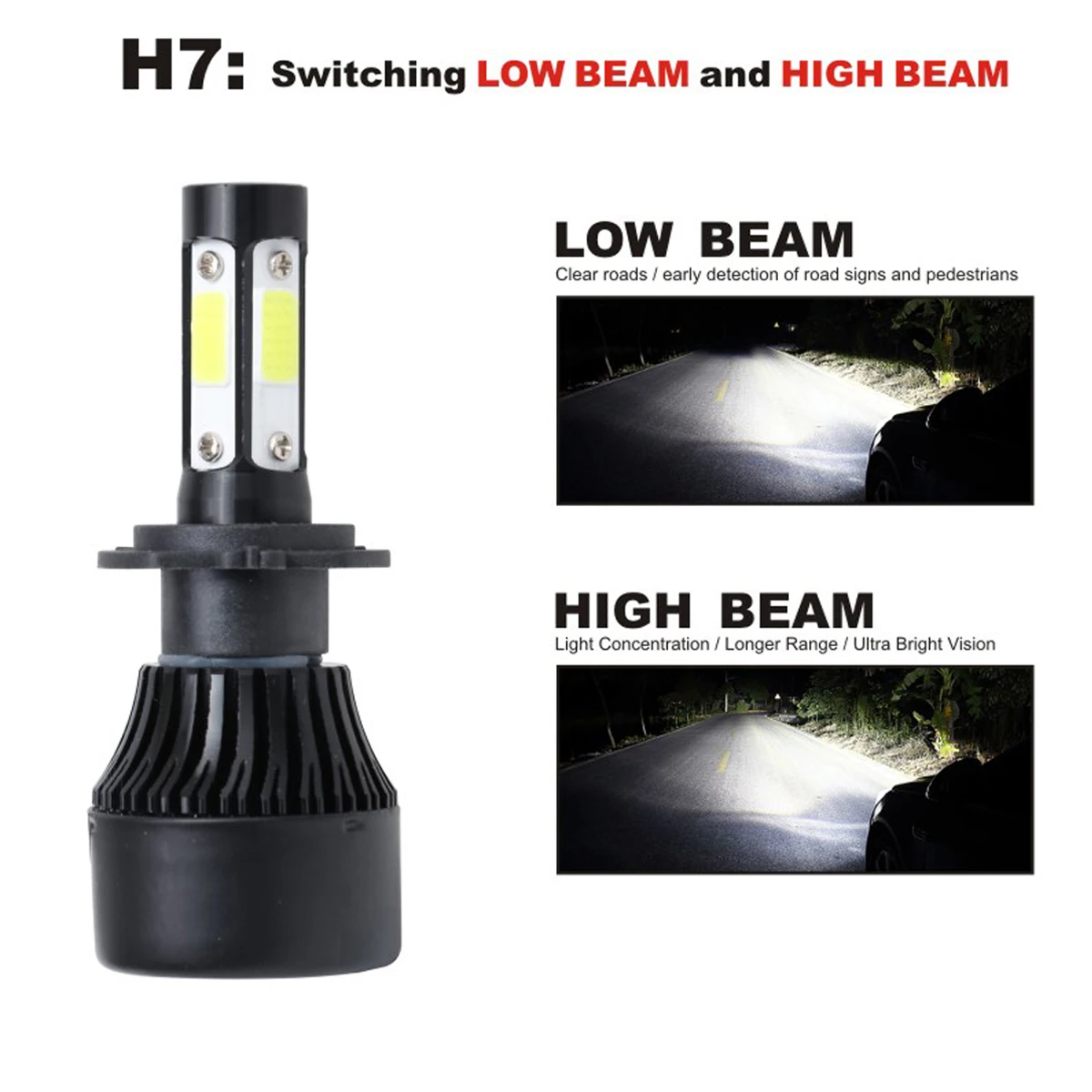 2 шт. авто H1 H11 Светодиодный ные фары Противотуманные H4 H7 H8 9005 9006 мотоциклетные 80 Вт