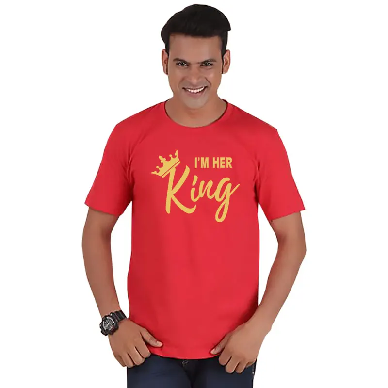 style 4 Парные футболки для мужчин и женщин, одежда для влюбленных, король, королева, Забавные топы, футболки для женщин, повседневные мужские и женские платья, ulzzang harajuku - Цвет: style 4