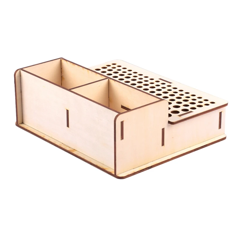 DIY деревянный кожаный держатель для инструментов Подставка кожаных штампов