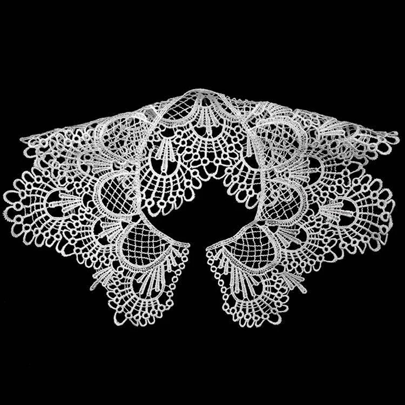 Embroidered Venise Lace Neckline Collar Embellishment Sewing Applique Trims Supplies Scrapbooking | Дом и сад