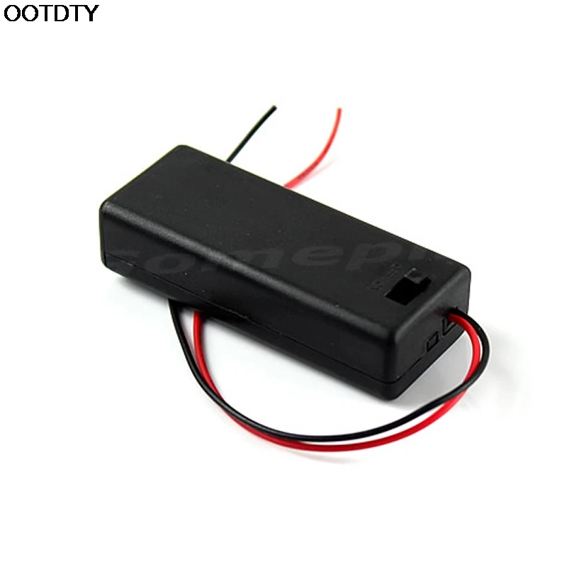 2 батареи AAA Коробка Чехол-держатель с проводами бок о батарейный блок