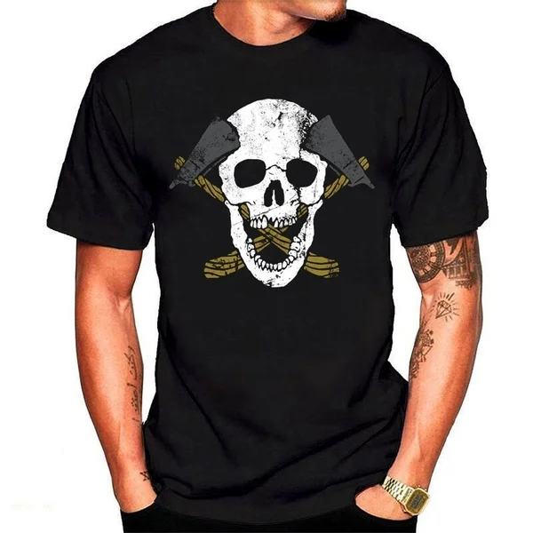 

Men's Skull Axe Printed T Shirt Summer Tee Shirts Plus Size Men's T-shirt Ideal Christmas Gift