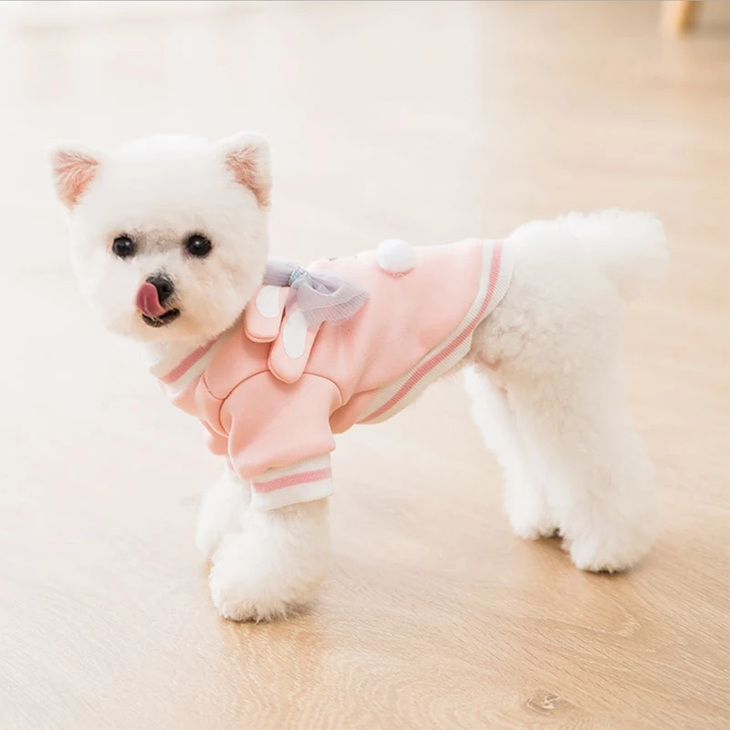 

Cartoon Dog Hoodie Spring Pet Dog Clothes For Dogs Coat Jacket Cotton French Bulldog Clothing For Dogs Pets Clothing