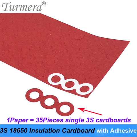 35 шт., картон с клеем для аккумулятора 18650 3S 18650