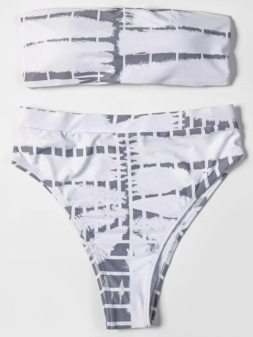 

Сексуальное бикини с принтом без бретелек, высокая талия, бикини 2020, Новое поступление, бюстгальтер с подкладкой, бандаж, купальник, бразиль...