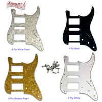 pleroo guitar parts for us 72 11 mounting screw hole standard st hsh paf humbucker strat guitar pickguard many colors