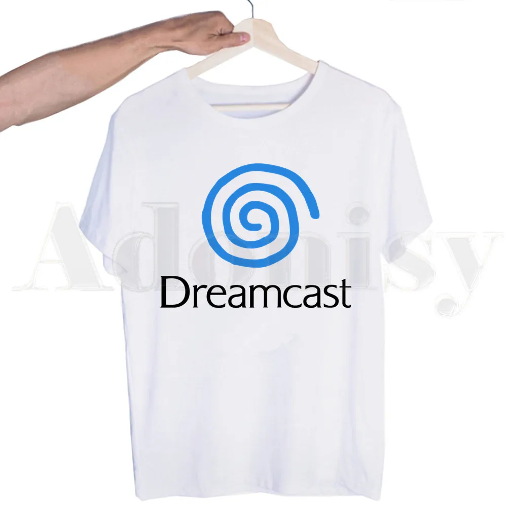 

Dreamcast Tribute Swirl Harajuku Men T Shirt Print Tees T-shirt Male Tops Hip Hop Casual Funny T Shirt
