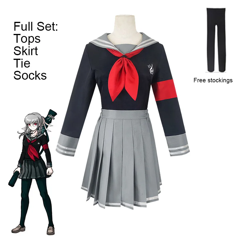 Danganronpa 2 Peko Pekoyama Карнавальный костюм для девочек моряка женская униформа JK