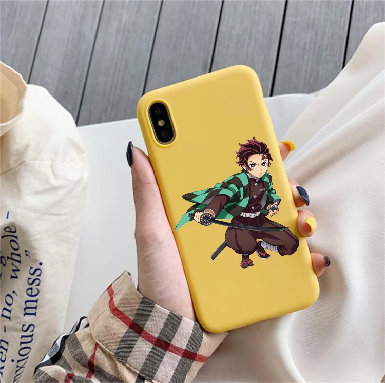 Камадо Nezuko Kimetsu без Yaiba демон убийца ТПУ, конфетный мягкий чехол для телефона для iphone 6/6s, 6 Plus/6s Plus, 7 Plus/8, XS XM X 11 pro