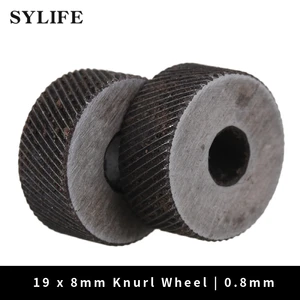 2 шт., 19x8 мм, колесо с накаткой, инструмент, грубая Диагональ, саржевый узор, 0,8 мм шаг ролика