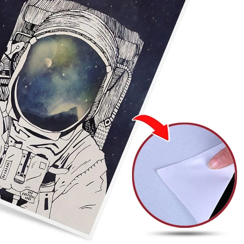 

Space Astronaut Poster Wall Art Canvas Painting Nordic Kid Picture Boy Bedroom Decor (No Frame)