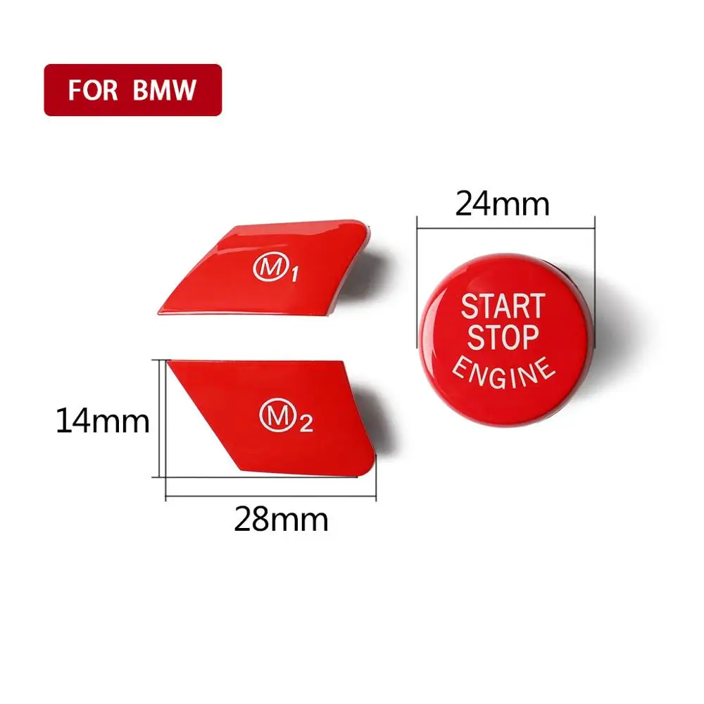 Кнопка запуска двигателя на руль M1 M2 для BMW M3 M4 M5 M6 X5M X6M F80 F82 F83 F10 F15 F16 F21 F30 F32 F33 F36 F06 F12