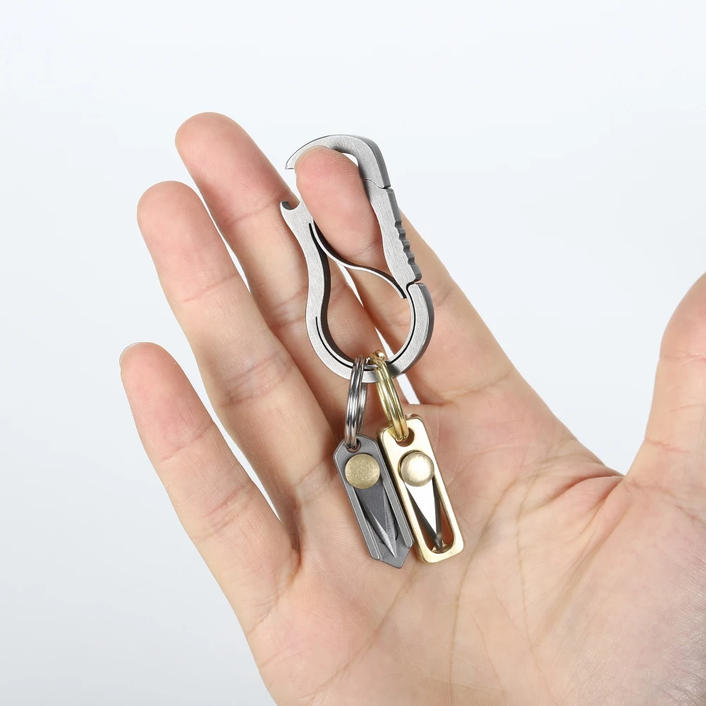 Титановый мини-нож для повседневного использования складной нож брелок подвеска