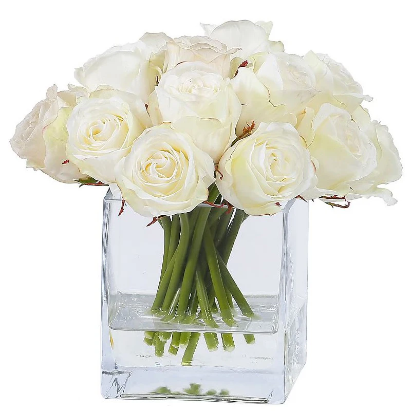 Ваза стеклянный цветочный горшок простой подсвечник для водяной лилии в