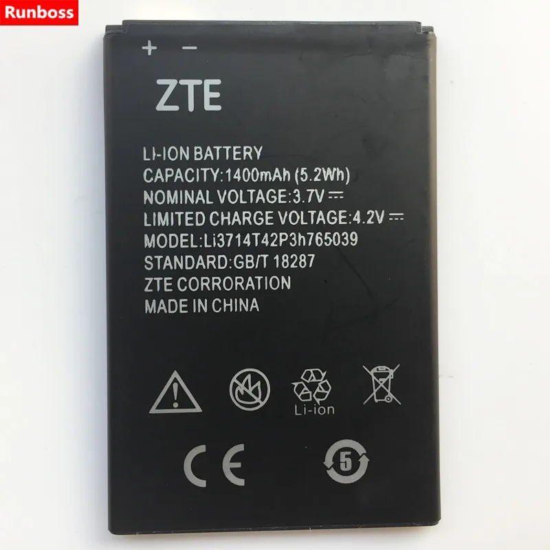 1400 мА/ч, Li3714T42P3h765039 Батарея для zte лезвие Q3 T230 AF3 T220 A3 T221 A5 AF5 A5 Pro Батарея