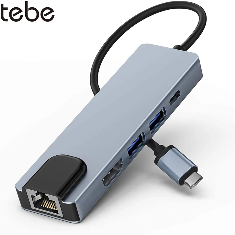Док-станция tebe Type-c, USB 3,0, USB 3,0, HDMI, USB Type-C - изображение