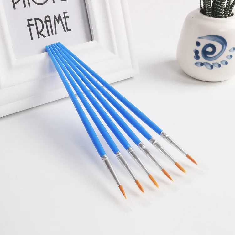 10 шт. новая нейлоновая кисть для волос ручка с крючком линий художественная