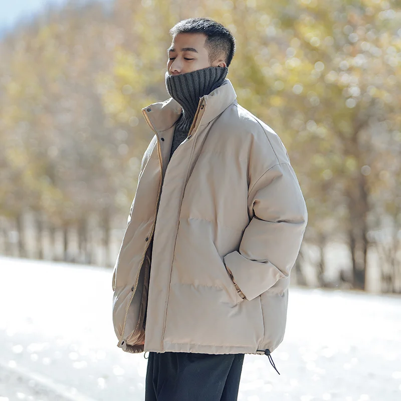 Winter Jacket Men Warm Fashion Multicolor Casual Oversized Thicken Jackets Men Korean Loose Short Coat Mens Parker Outwear M-XL