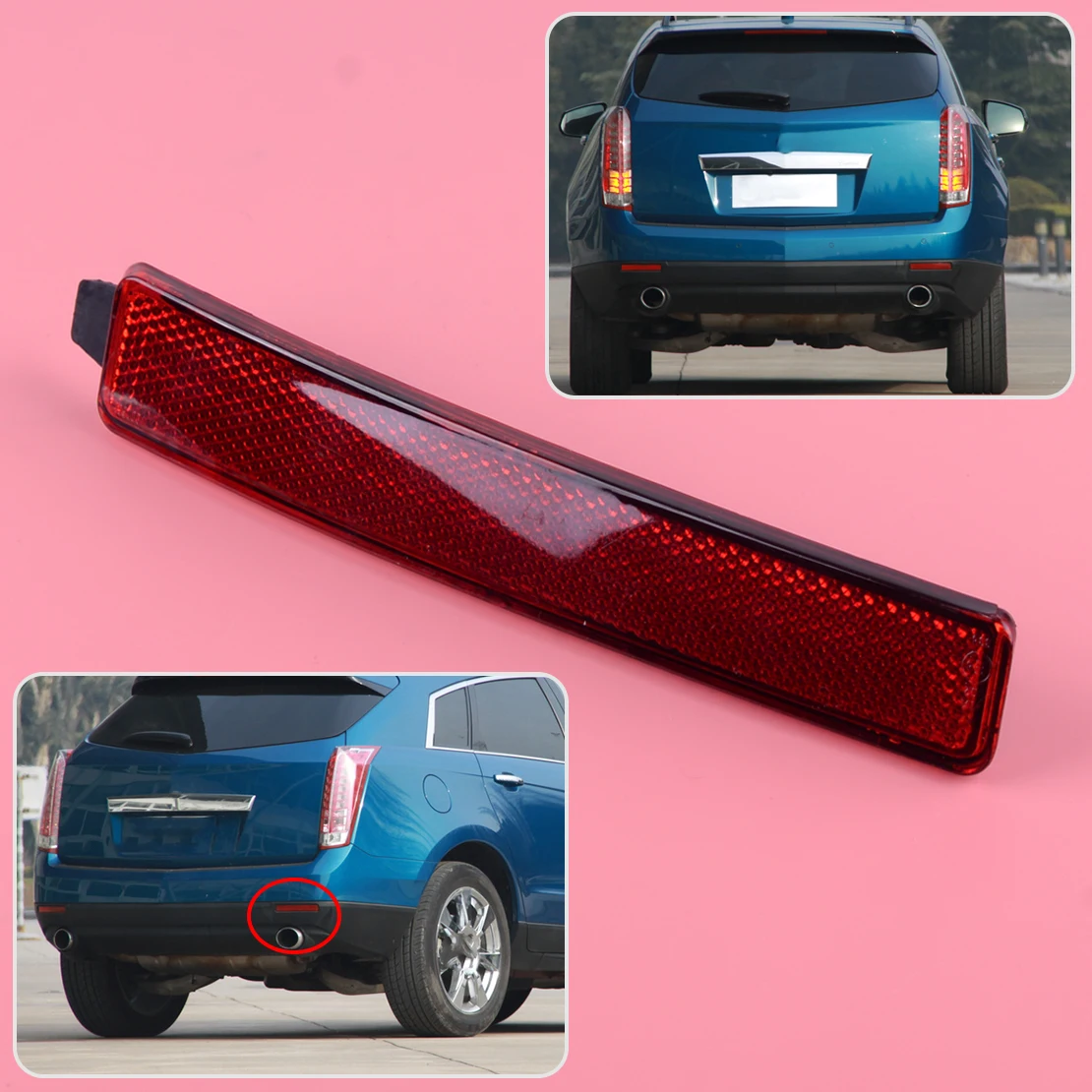 CITALL 19x2 9 см правый задний бампер отражатель подходит для Chevrolet Traverse Cadillac SRX GMC Acadia