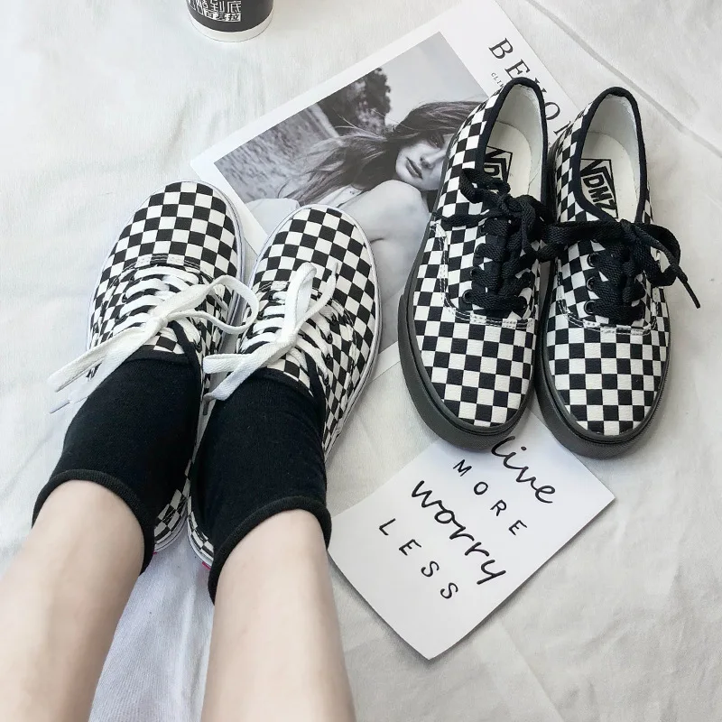 

New Couples Canvas Casual Skateboard Shoes Women Lattice All-match High-top Breathable Trend Fashion Casual Shoes Men