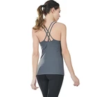 Спортивный жилет для йоги, топы для фитнес-тренировки для женщин, одежда для спортзала, прочная стеганая Съемная чашка, дышащая рубашка для бега