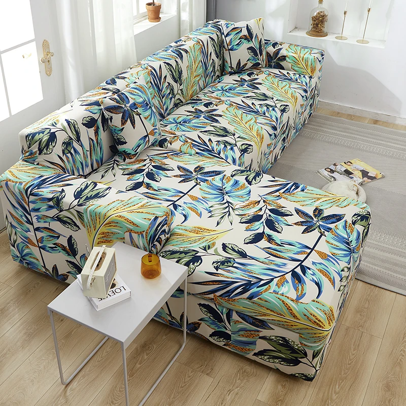 

L shape need to buy 2 pieces sofa covers furniture protector sofa skins slipcover elastic material corner sofa cover