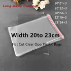 Ширина 20 см большие пластиковые прозрачные мешки Opp мешок Одежда Упаковка для хранения игрушек Подарочная сумка несколько размеров самоклеющиеся