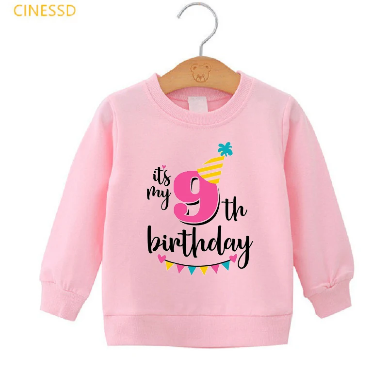 Забавный свитшот с графическим рисунком подарок на день рождения для маленьких