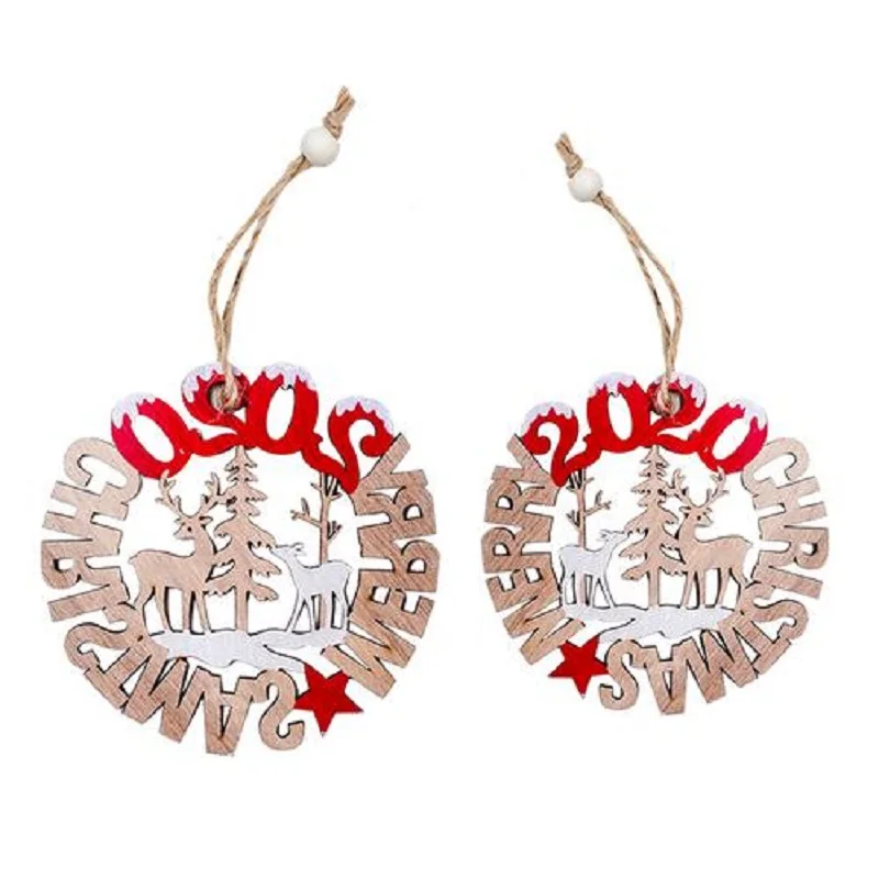 Рождественские украшения 2020 года деревянные ажурные буквы с надписью Merry Christmas