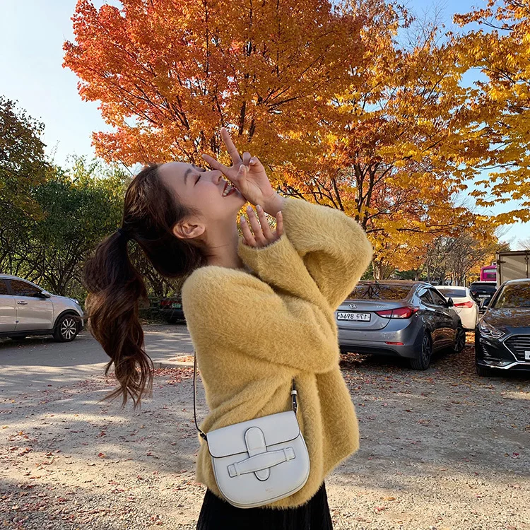 2019 осень зима женский свитер теплый пуловер Топ Повседневный рукав реглан