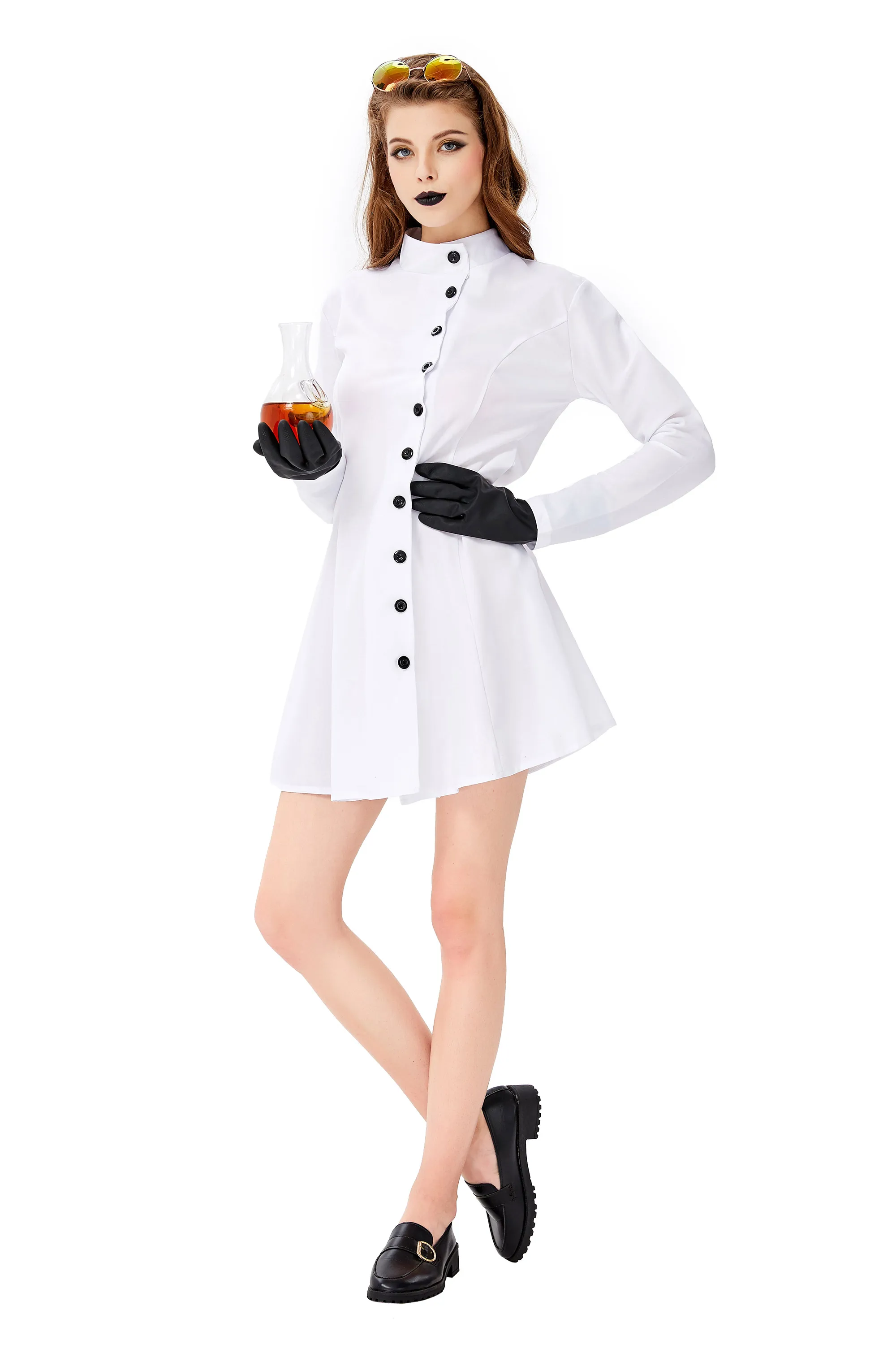 Белое лабораторное пальто для взрослых униформа врачей ученых медсестер костюм